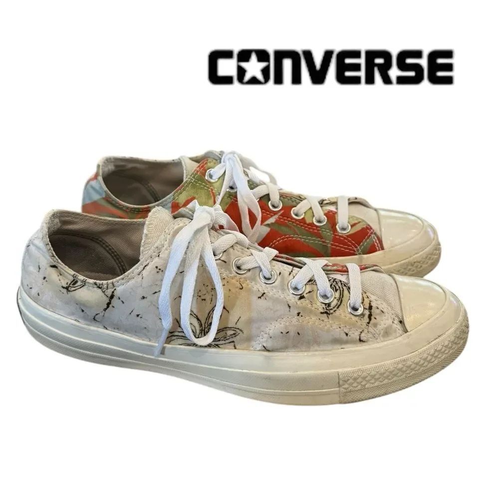 Converse Chuck Taylor Renew Tropical Shirt Upcycled Men's Women's Sneakers 9